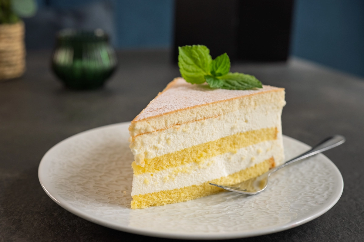 Hausgebackene Käse-Sahne-Torte