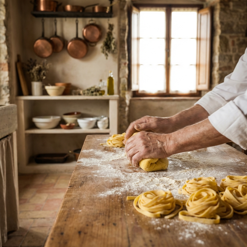 Frische hausgemachte Pasta